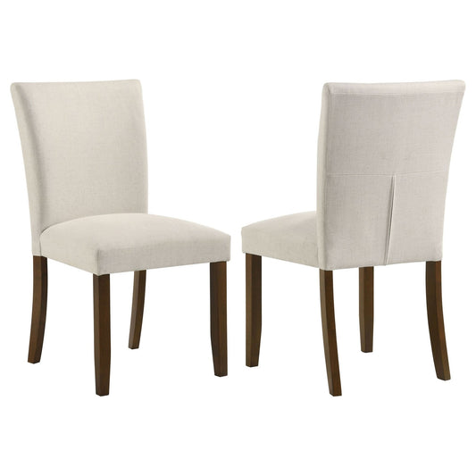 Cantley Upholstered Dining Side Chair Beige (Set of 2) - Walo Furniture