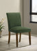 Cantley Upholstered Dining Side Chair Green (Set of 2) - Walo Furniture