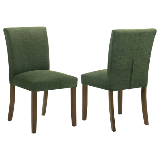 Cantley Upholstered Dining Side Chair Green (Set of 2) - Walo Furniture