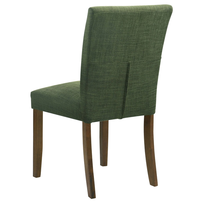 Cantley Upholstered Dining Side Chair Green (Set of 2) - Walo Furniture