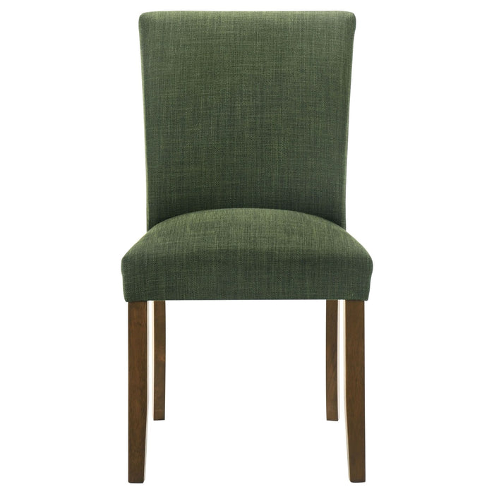 Cantley Upholstered Dining Side Chair Green (Set of 2) - Walo Furniture