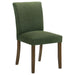 Cantley Upholstered Dining Side Chair Green (Set of 2) - Walo Furniture