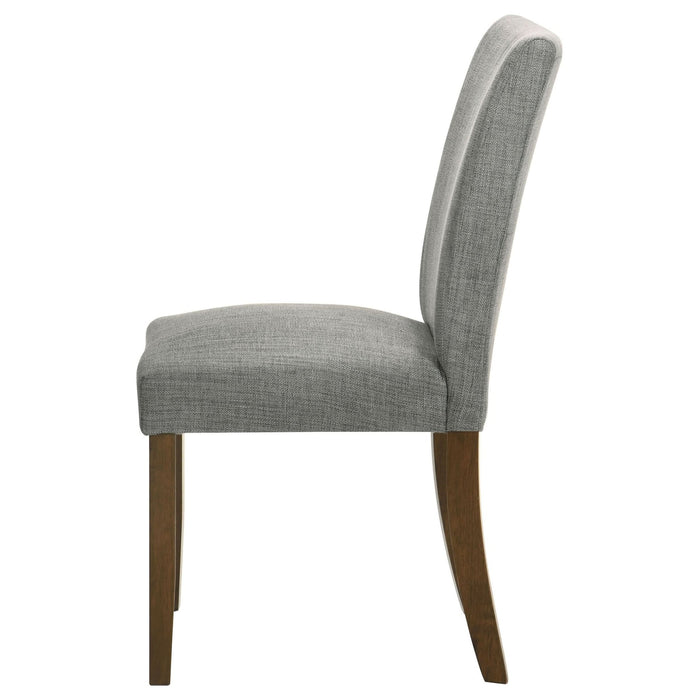 Cantley Upholstered Dining Side Chair Grey (Set of 2) - Walo Furniture