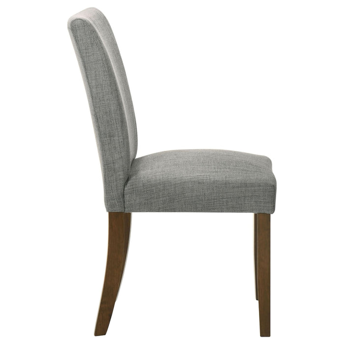 Cantley Upholstered Dining Side Chair Grey (Set of 2) - Walo Furniture