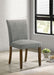 Cantley Upholstered Dining Side Chair Grey (Set of 2) - Walo Furniture