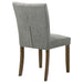 Cantley Upholstered Dining Side Chair Grey (Set of 2) - Walo Furniture