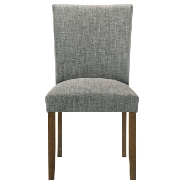 Cantley Upholstered Dining Side Chair Grey (Set of 2) - Walo Furniture