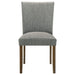 Cantley Upholstered Dining Side Chair Grey (Set of 2) - Walo Furniture