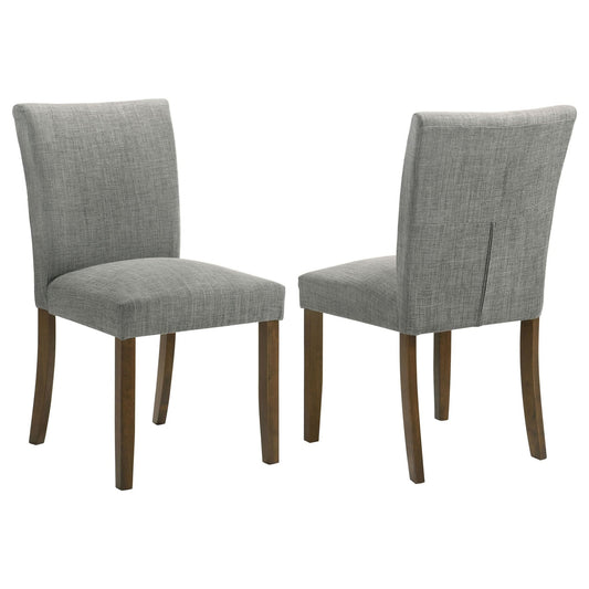 Cantley Upholstered Dining Side Chair Grey (Set of 2) - Walo Furniture