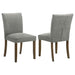 Cantley Upholstered Dining Side Chair Grey (Set of 2) - Walo Furniture