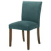 Cantley Upholstered Dining Side Chair Teal Blue (Set of 2) - Walo Furniture