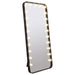 Canton 32 x 71 Inch LED Standing Mirror with Speakers Black - Walo Furniture