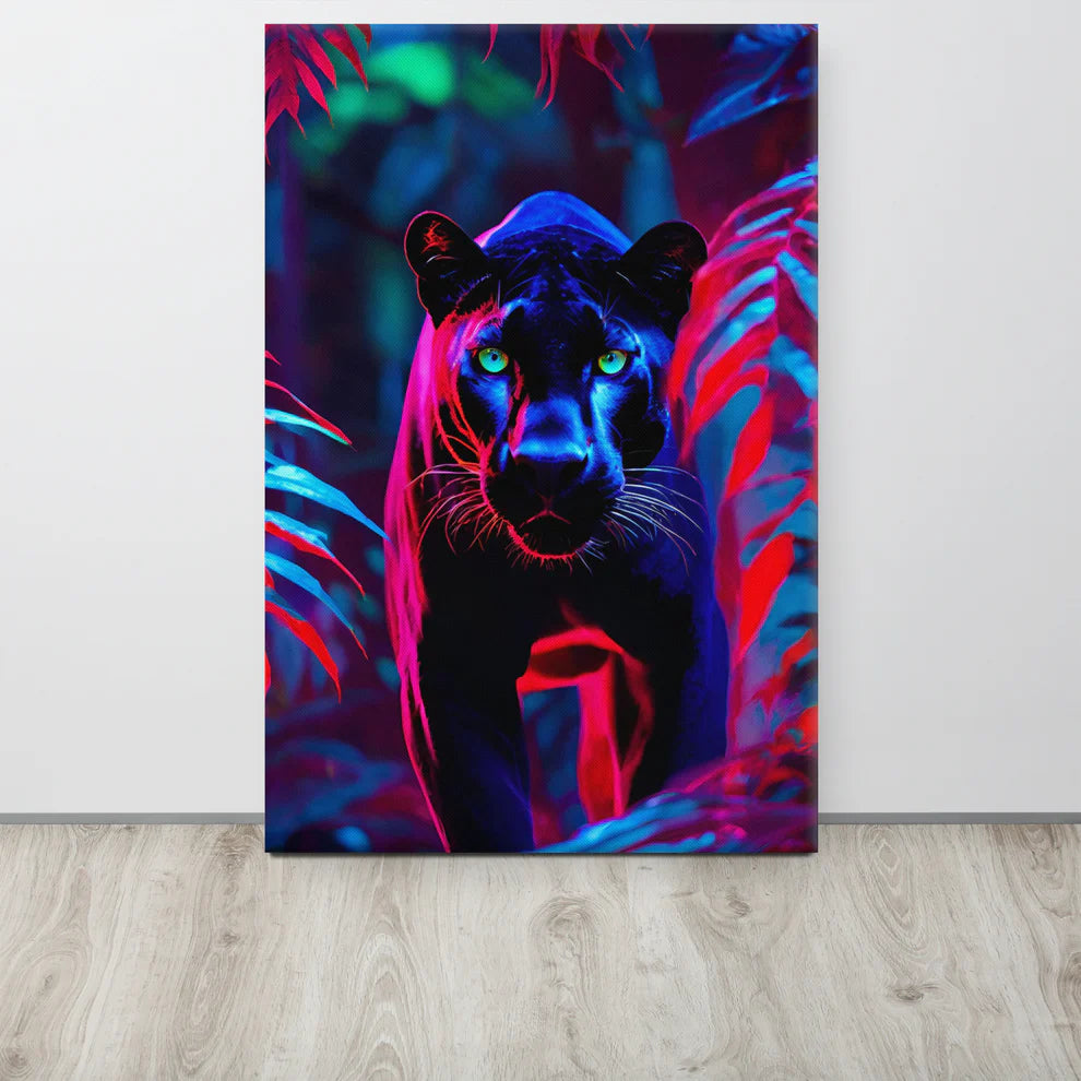 ArtZ® Black Panther Stare Down Painting