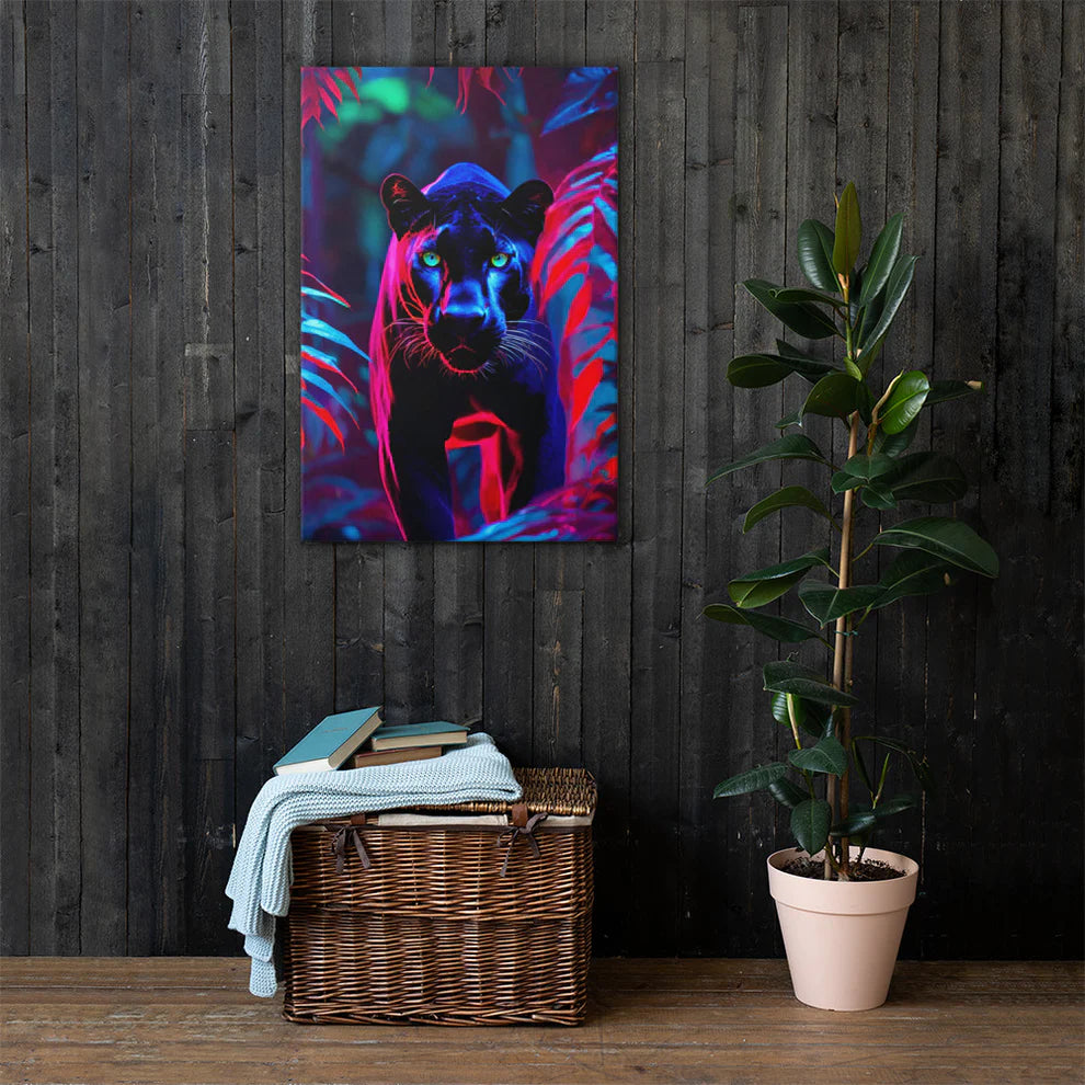 ArtZ® Black Panther Stare Down Painting