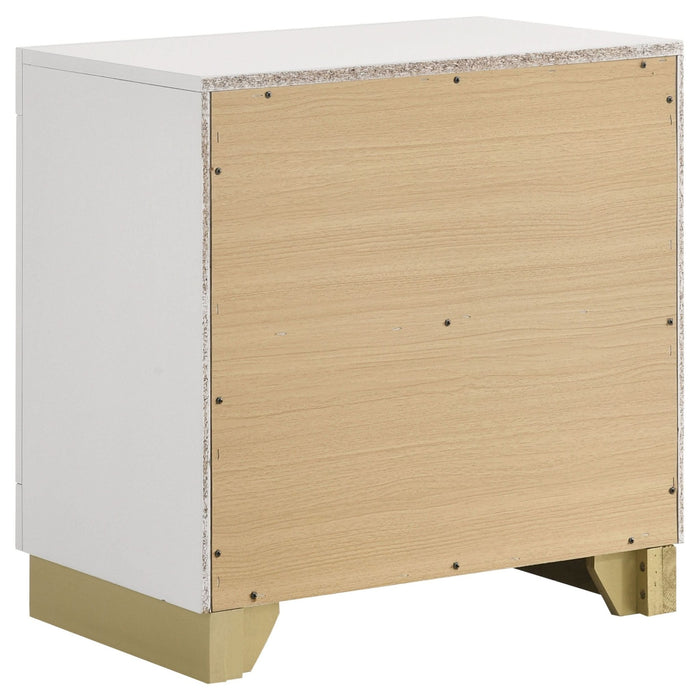 Caraway 2 - drawer Nightstand White - Walo Furniture