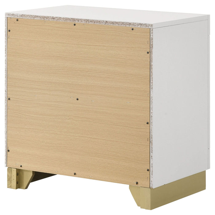 Caraway 2 - drawer Nightstand White - Walo Furniture