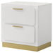 Caraway 2 - drawer Nightstand White - Walo Furniture