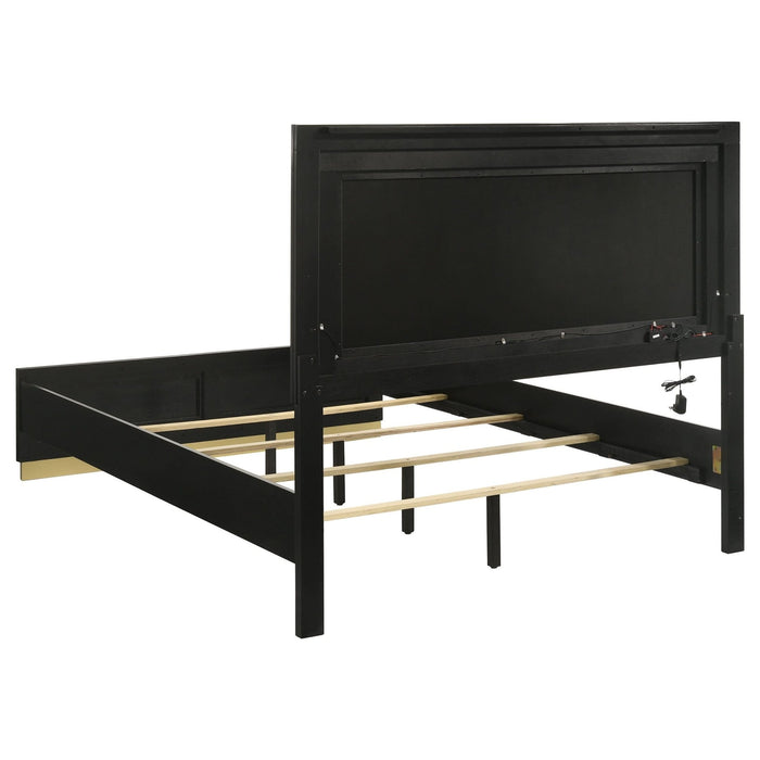 Caraway 4 - piece California King Bedroom Set Black - Walo Furniture