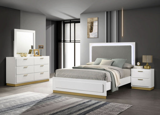 Caraway 4 - piece California King Bedroom Set White - Walo Furniture