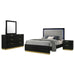 Caraway 4 - piece Eastern King Bedroom Set Black - Walo Furniture