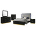 Caraway 5 - piece Eastern King Bedroom Set Black - Walo Furniture