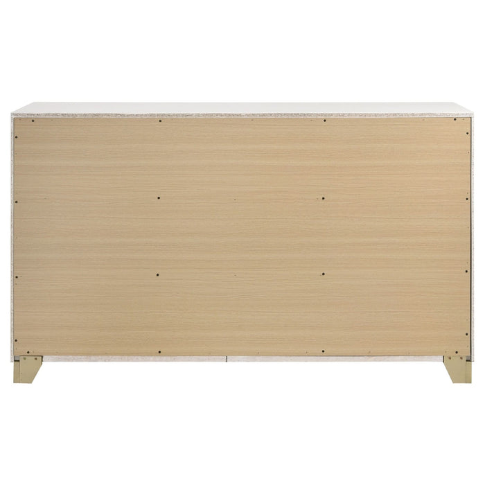 Caraway 6 - drawer Dresser White - Walo Furniture