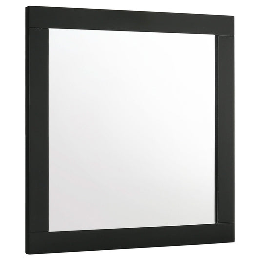 Caraway Dresser Mirror Black - Walo Furniture