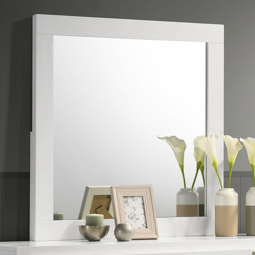 Caraway Dresser Mirror White - Walo Furniture