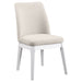 Carissa Upholstered Dining Side Chair Beige (Set of 2) - Walo Furniture