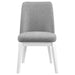 Carissa Upholstered Dining Side Chair Light Grey (Set of 2) - Walo Furniture