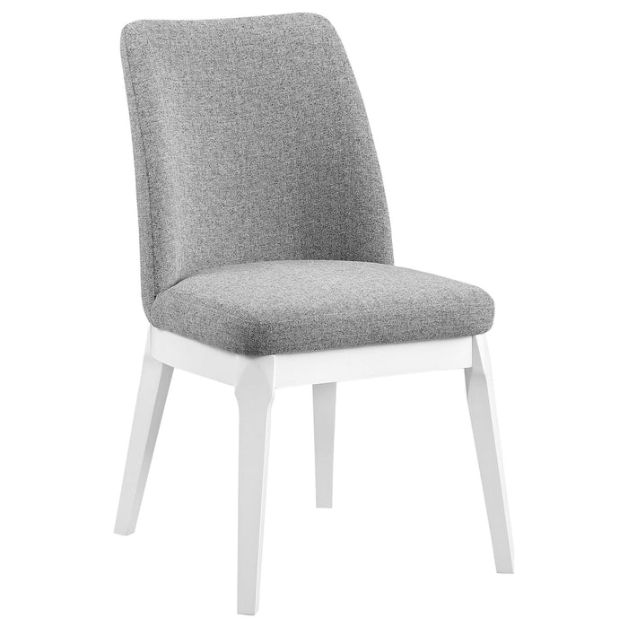 Carissa Upholstered Dining Side Chair Light Grey (Set of 2) - Walo Furniture