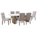 Carla Velvet Upholstered Dining Side Chair Stone (Set of 2) - Walo Furniture