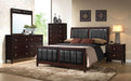 Carlton 6 - drawer Dresser with Mirror Cappuccino - Walo Furniture