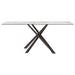 Carvell Rectangular Sintered Stone Dining Table Mirage White - Walo Furniture