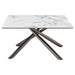 Carvell Square Sintered Stone Top Coffee Table Mirage White - Walo Furniture