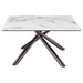 Carvell Square Sintered Stone Top Coffee Table Mirage White - Walo Furniture