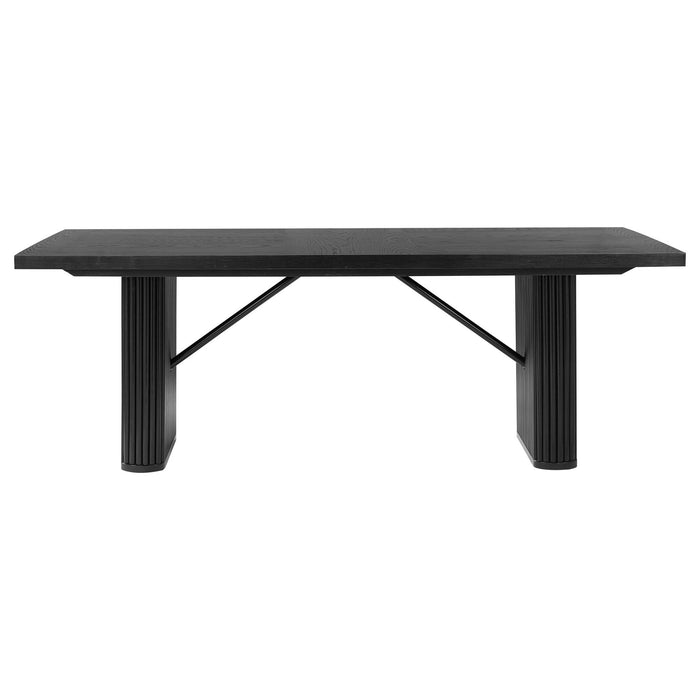 Catherine 5 - piece Rectangular Dining Table Set Black - Walo Furniture