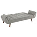 Caufield Upholstered Tufted Convertible Sofa Bed Grey - Walo Furniture