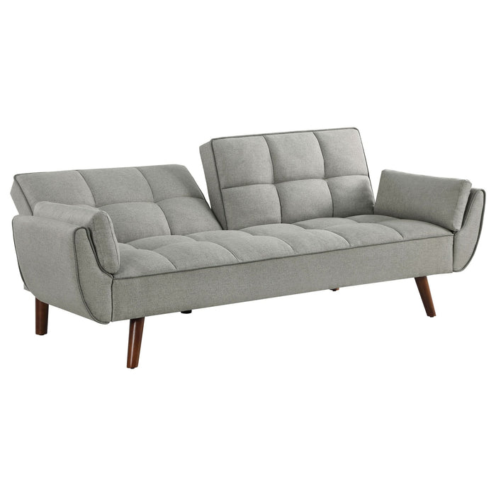 Caufield Upholstered Tufted Convertible Sofa Bed Grey - Walo Furniture