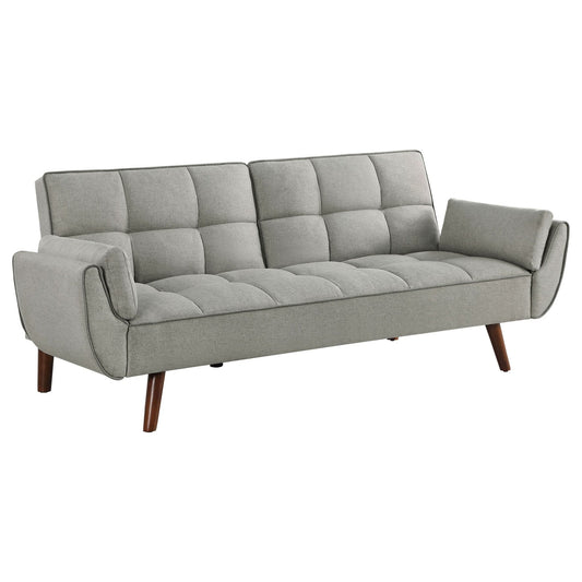 Caufield Upholstered Tufted Convertible Sofa Bed Grey - Walo Furniture