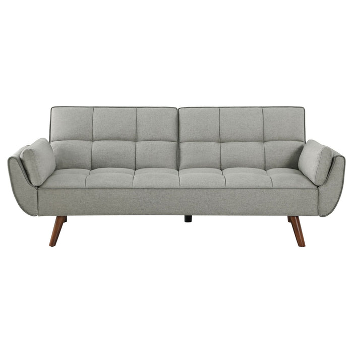 Caufield Upholstered Tufted Convertible Sofa Bed Grey - Walo Furniture