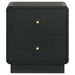 Cavelle 2 - drawer Nightstand Bedside Table Black - Walo Furniture