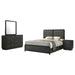 Cavelle 4 - piece Eastern King Bedroom Set Black - Walo Furniture