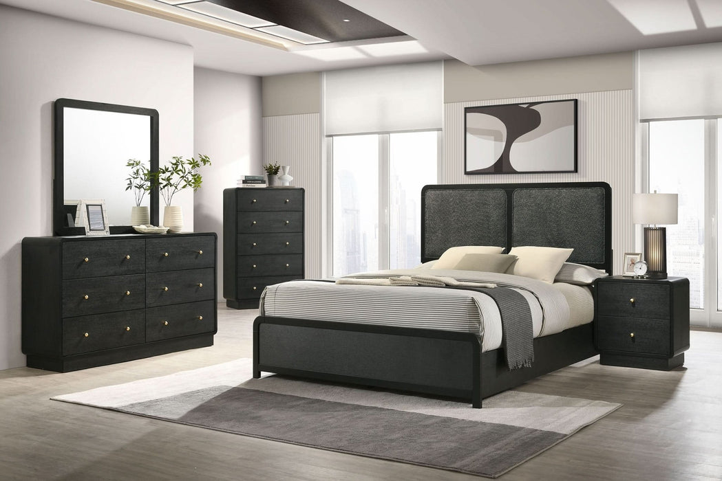 Cavelle 5 - piece Eastern King Bedroom Set Black - Walo Furniture