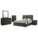 Cavelle 5 - piece Eastern King Bedroom Set Black - Walo Furniture