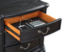 Celina 3 - drawer Nightstand Black - Walo Furniture