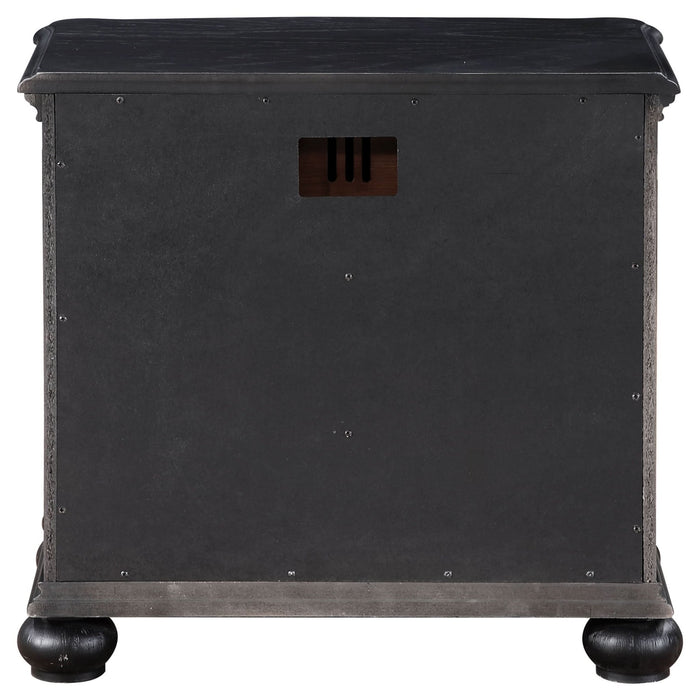 Celina 3 - drawer Nightstand Black - Walo Furniture