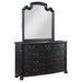 Celina 9 - drawer Dresser with Mirror Black - Walo Furniture