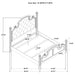 Celina Wood Queen Poster Bed Black - Walo Furniture