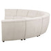 Charlotte 8 - piece Upholstered Modular Sectional Sofa Ivory - Walo Furniture